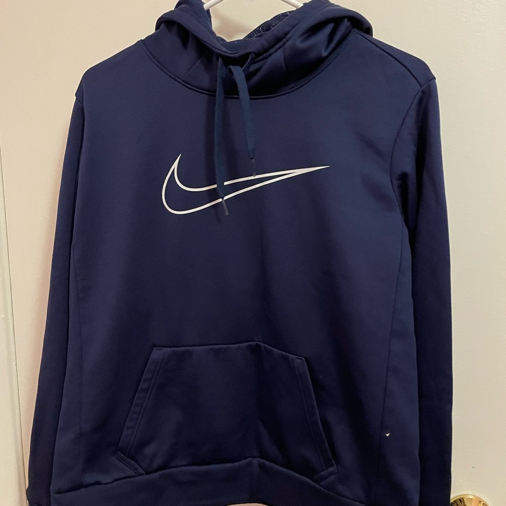 Nike Blue Sweater with Iconic Swoosh